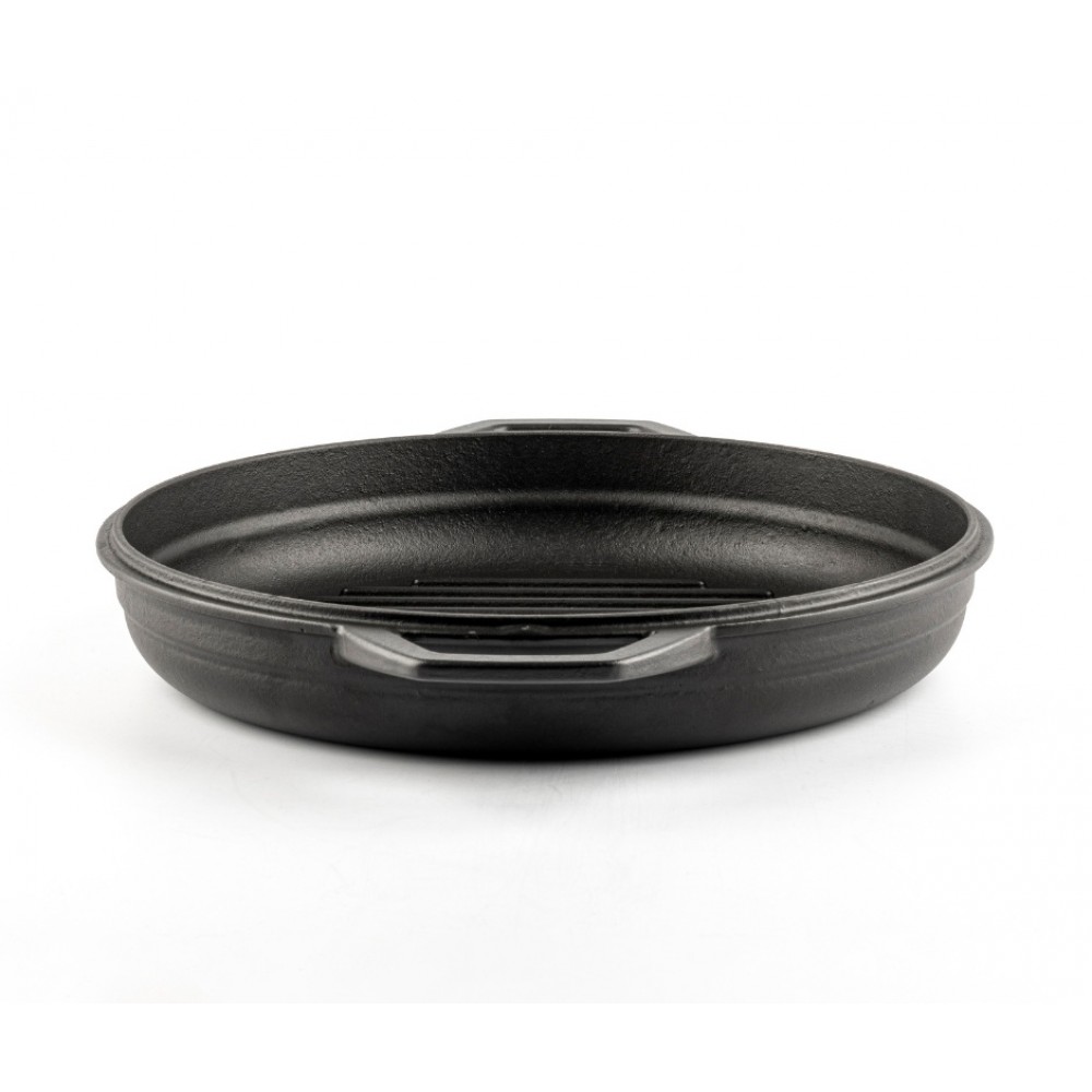 Emajlirana litoželezna žar ponev Hosse, Black Onyx, Ф22cm | Ploščata litoželezna ponev | Litoželezna ponev |