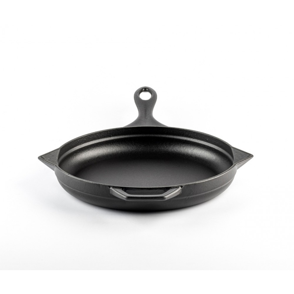 Emajlirana litoželezna ponev Hosse, Black Onyx, Ф24cm | Ploščata litoželezna ponev | Litoželezna ponev |