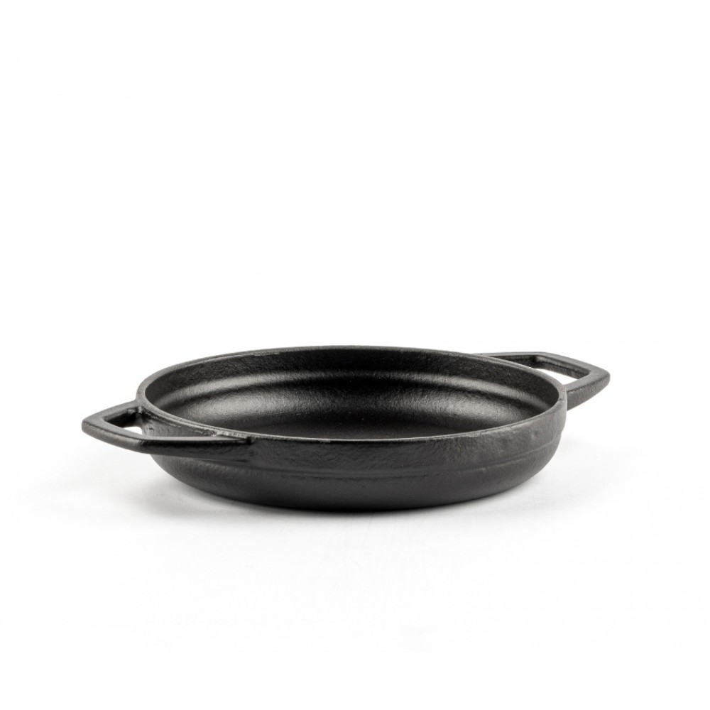 Emajlirana litoželezna ponev z dvema ročajema Hosse, Black Onyx, Ф16cm