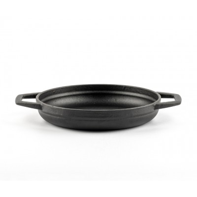 Emajlirana litoželezna ponev z dvema ročajema Hosse, Black Onyx, Ф19cm - Litoželezna ponev
