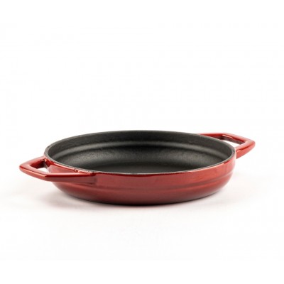 Emajlirana litoželezna ponev z dvema ročajema Hosse, Rubin, Ф19cm - Litoželezna ponev