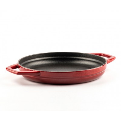 Emajlirana litoželezna ponev z dvema ročajema Hosse, Rubin, Ф22cm - Litoželezna ponev