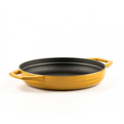 Emajlirana litoželezna ponev z dvema ročajema Hosse, Dijon, Ф19cm - Litoželezna ponev