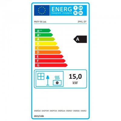 Štedilnik na drva Prity GT s steklokeramično ploščo, 15 kW - Štedilniki na drva