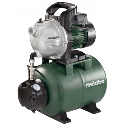 Hidroforna črpalka Metabo HWW 3300/25 G, moč 900 W, pretok 3300 l/h, višina 45 m, prostornina rezervoarja 24 L - Hidroforji za vodo