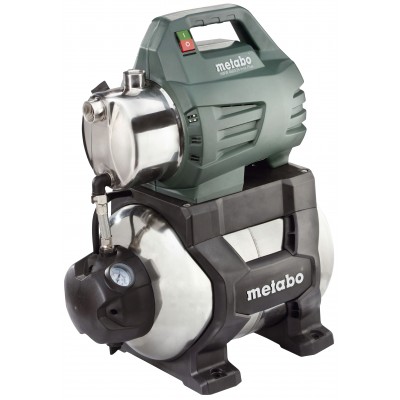 Enofazna hidroforna vodna črpalka METABO HWW 4500/25 INOX PLUS, moč 1300 W, pretok 4500 l/h, višina 48 m, prostornina rezervoarja 24 L - Hidroforji za vodo