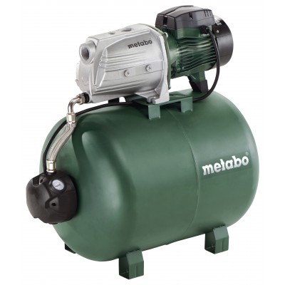 Enofazna hidroforna vodna črpalka METABO HWW 9000/100 G, moč 1800 W, pretok 9000 l/h, višina 51 m, prostornina rezervoarja 100 L - Hidroforji za vodo