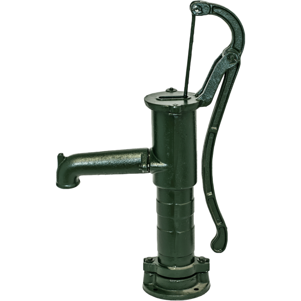 Ročna vodna črpalka, ročna Hydro-Fix, zelena, dolžina 660 mm, lito železo, velikost 1 1/4″ | Ročna vodna črpalka | Vodna črpalka |