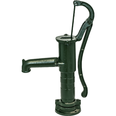 Ročna vodna črpalka, ročna Hydro-Fix, zelena, dolžina 660 mm, lito železo, velikost 1 1/4″ - Ročna vodna črpalka