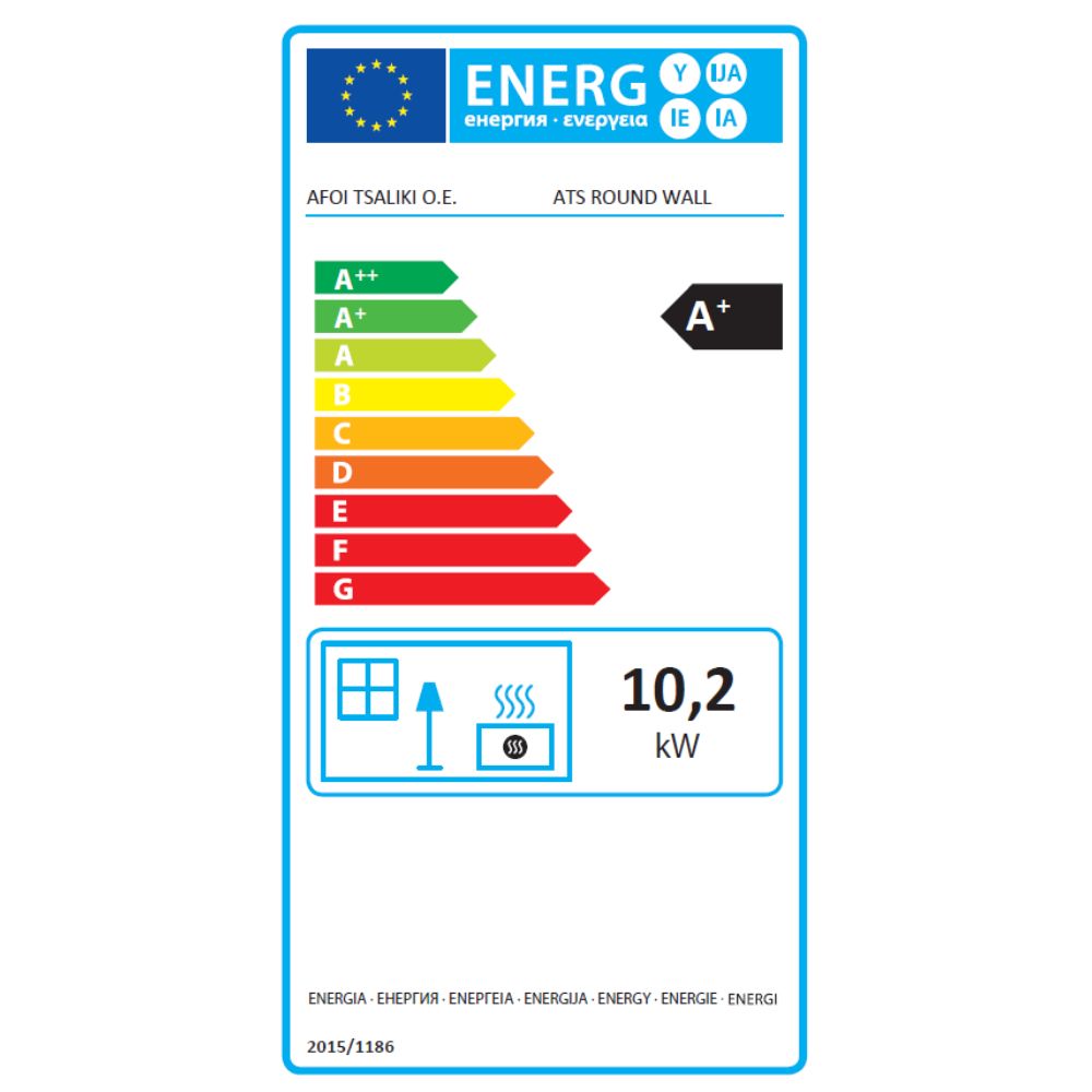 Peč na drva Balkan Energy ATS ROUND WALL, 10.2kW | Kamini na drva |  |