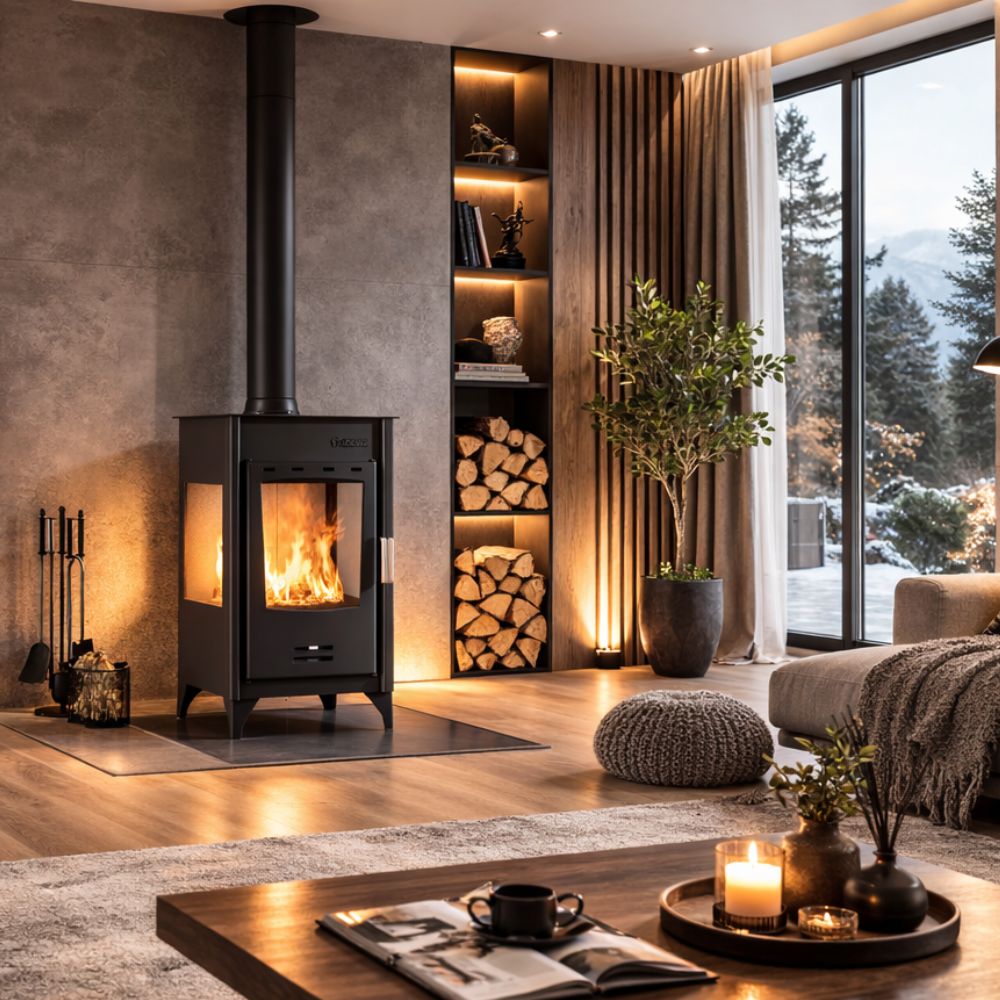 Peč na drva Balkan Energy ATS 90-10 3 SIDE, 12.12kW | Kamini na drva |  |