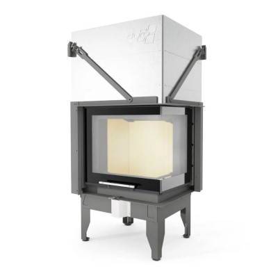 Kaminski vložek / Vgradni kamin UNIFLAM 660 DURO z zračnimi kanali in dovodom zraka, desna stran, 10,25 kW - Uniflam