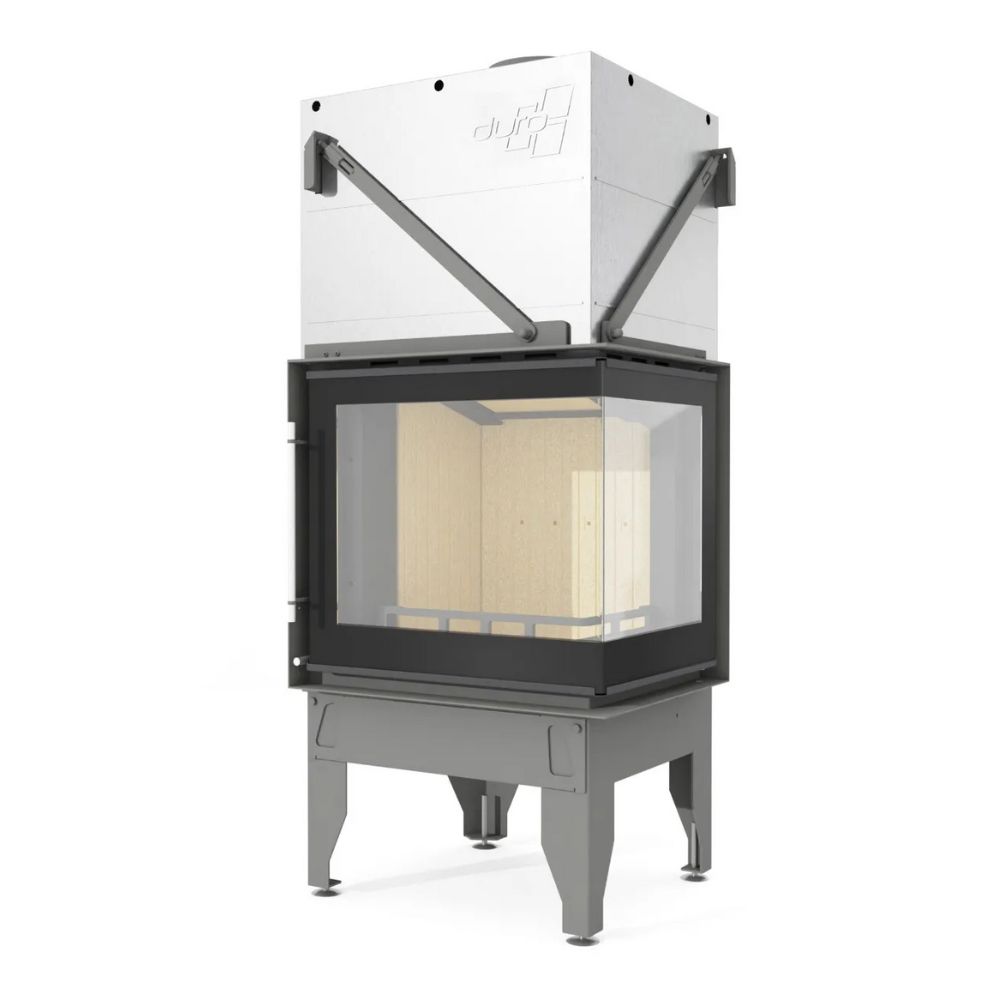 Kaminski vložek / Vgradni kamin UNIFLAM 660 DURO z zračnimi kanali in dovodom zraka, desna stran, 10 kW | Toplozračni kamini | Kamini |