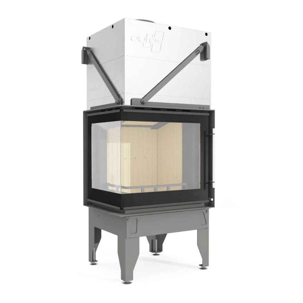 Kaminski vložek / Vgradni kamin UNIFLAM 660 DURO z zračnimi kanali in dovodom zraka, leva stran, 10 kW | Toplozračni kamini | Kamini |