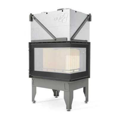 Kaminski vložek / Vgradni kamin UNIFLAM 760 DURO z zračnimi kanali in dovodom zraka, desna stran, 10,8 kW - Uniflam