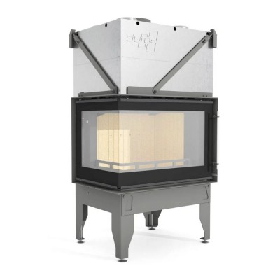 Kaminski vložek / Vgradni kamin UNIFLAM 760 DURO z zračnimi kanali in dovodom zraka, leva stran, 10,8 kW - Uniflam