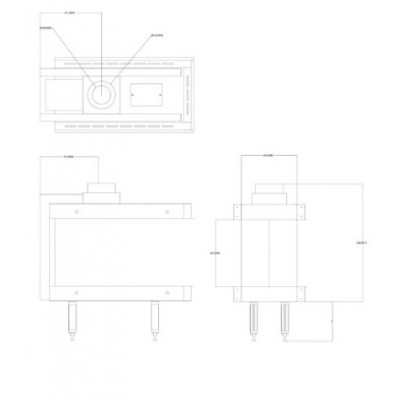 Plinski kamin Balkan Energy GAS 3SIDE 70, 5.8kW - 7.8kW - Plinski kamini