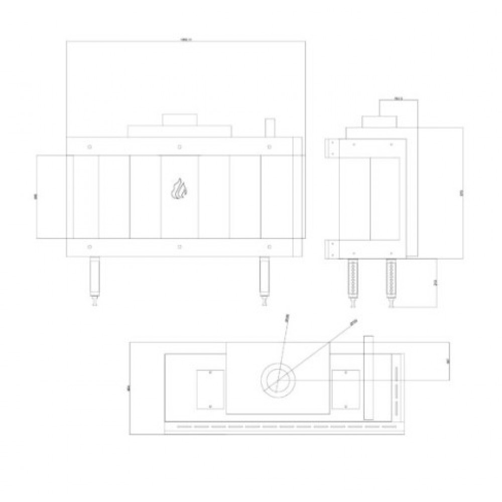 Plinski kamin Balkan Energy GAS CORNER 100, 10.2kW | Plinski kamini | Kamini |