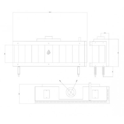 Plinski kamin Balkan Energy GAS CORNER 150, 13kW - Plinski kamini