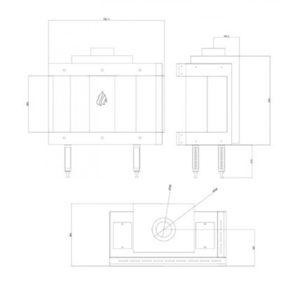 Plinski kamin Balkan Energy GAS CORNER 70, 7.8kW | Plinski kamini | Kamini |