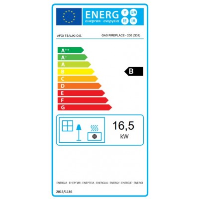 Plinski kamin Balkan Energy GAS TUNNEL 200, 17kW - Plinski kamini