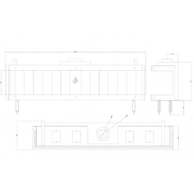 Plinski kamin Balkan Energy GAS PANORAMA 200, 17kW - Plinski kamini