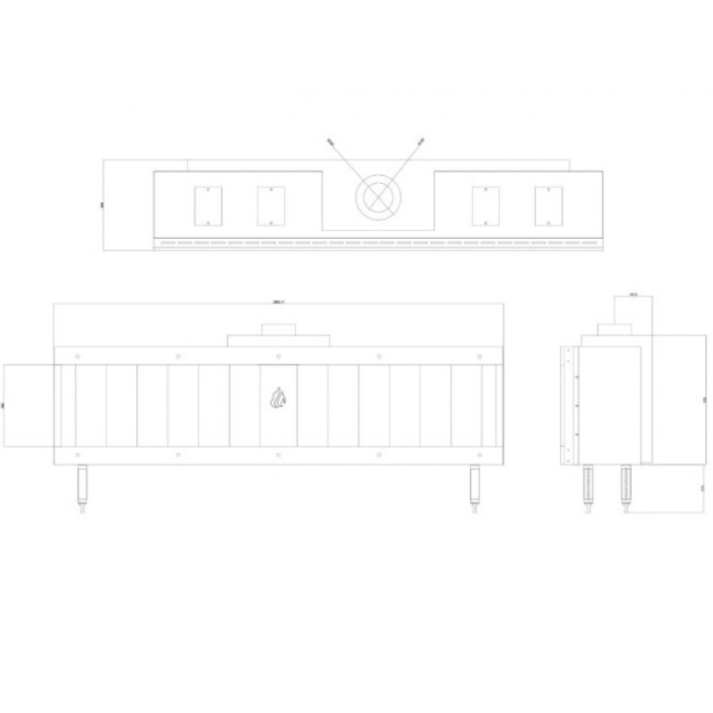 Plinski kamin Balkan Energy GAS STRAIGHT 200, 17kW | Plinski kamini | Kamini |