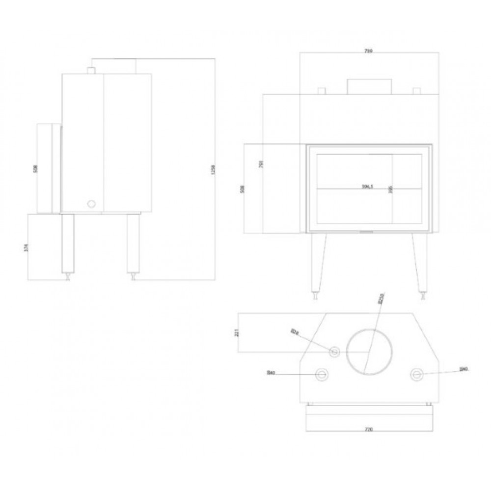Kaminski vložek za centralno ogrevanje Balkan Energy ATS STABLE HYDRO 700, 24.56kW | Kaminski vložki za centralno ogrevanje | Kamini |