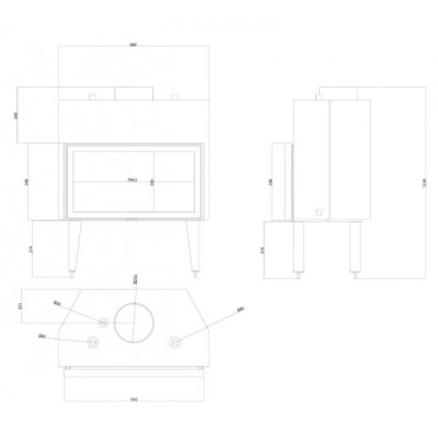 Kaminski vložek za centralno ogrevanje Velmora Fire ATS STABLE HYDRO 900, 32.2kW - Primerjava izdelkov