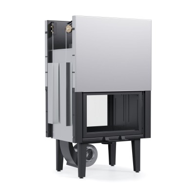 Kaminski vložek / Vgradni kamin Velmora Fire ATS TUNNEL AIR 800, z zračnimi kanali, 16.1kW - Toplozračni kamini