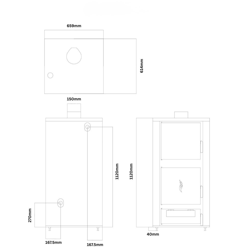 Kotel na drva / Centralna peč na drva Balkan Energy ATS HYDRO, 40 kW | Kotli na drva / Centralna peč na drva |  |