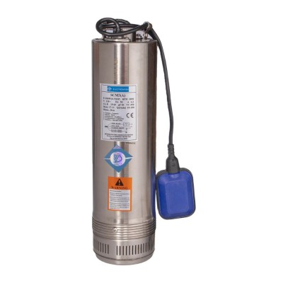 Potopna črpalka z zunanjim plovcem Electromash SCM 3 PVC rotor, moč 0,55 kW, višina 30 m, pretok 9000 l/h, primerna za vodnjake in druge aplikacije - Potopna črpalka