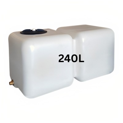 Rezervoar za pitno vodo HydroMoby AQUA S12, horizontalni 240 L (bel) - Rezervoarji za pitno vodo