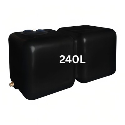 Rezervoar za pitno vodo HydroMoby AQUA S12, horizontalni 240 L (črn) - Rezervoarji za pitno vodo