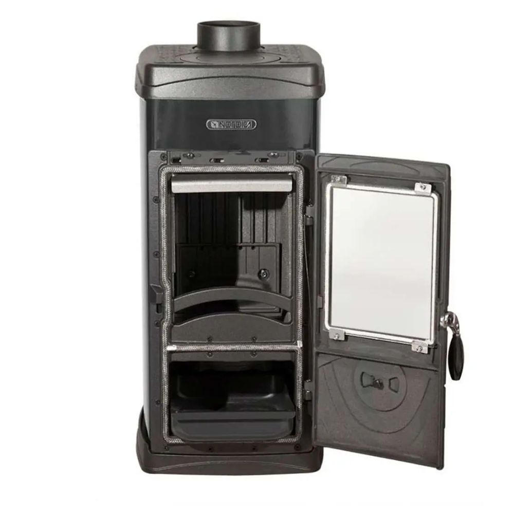 Italijanska litoželezna peč na drva La Nordica Super Junior, črna, 5.7kW | Litoželezna peči na drva | Peči na drva |