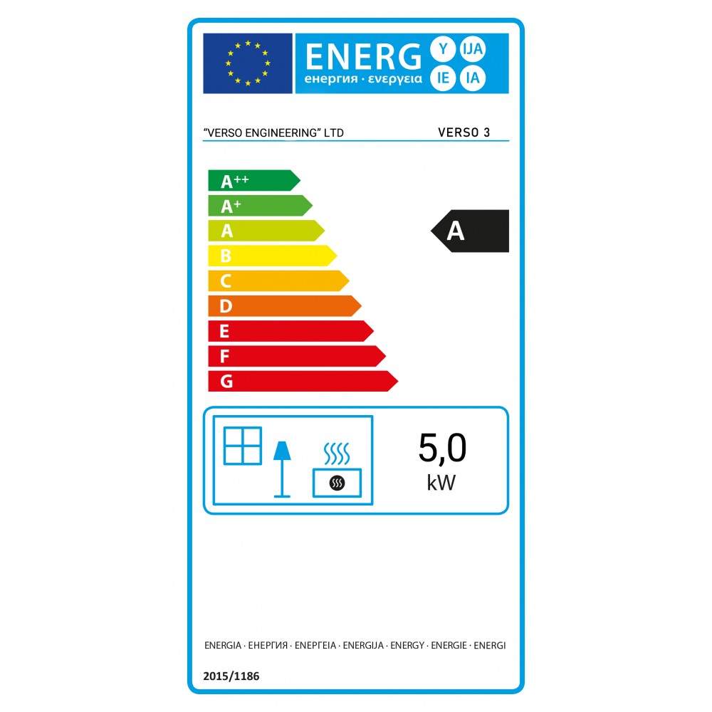 Peč na drva Verso 3, 5kW | Toplozračne peči na drva | Peči na drva |