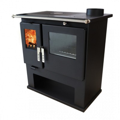 Štedilnik na drva Verso CS Inox z inox pečico, Desni, 7.7kW - Verso