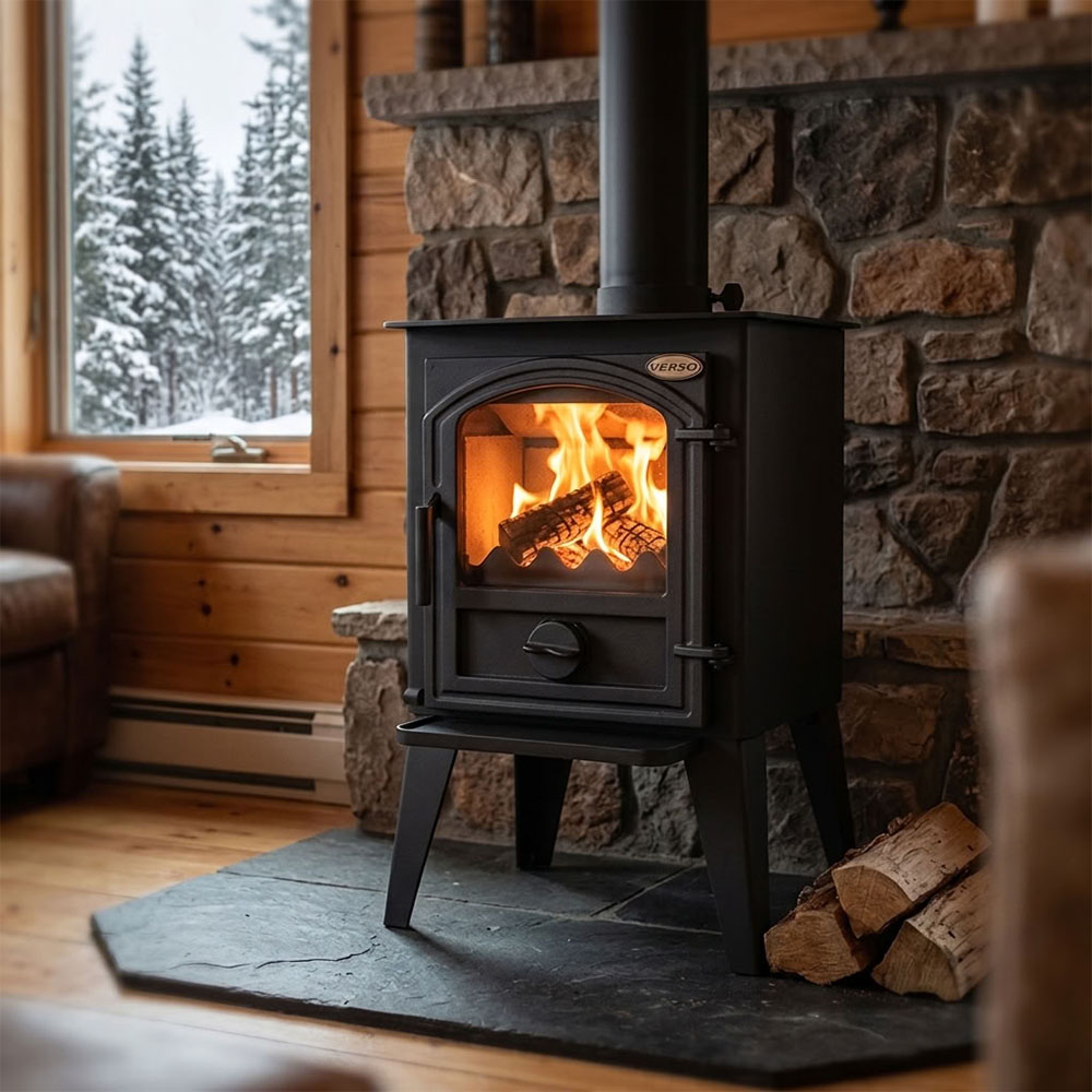 Peč na drva Verso 1 LL CID, 7.5kW | Toplozračne peči na drva | Peči na drva |