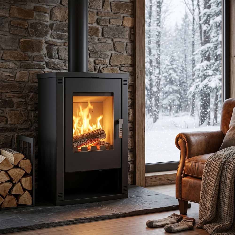 Peč na drva Verso Lheia, 7.5 kW | Toplozračne peči na drva | Peči na drva |