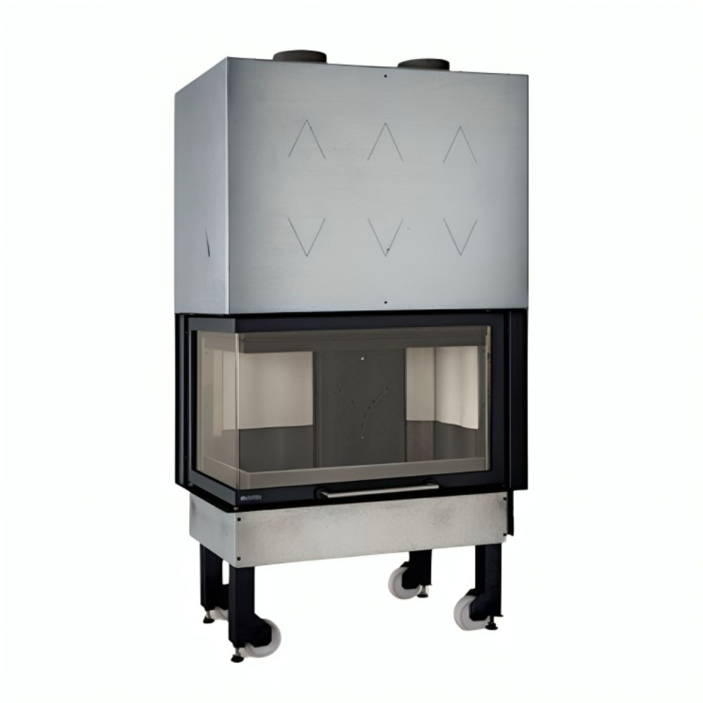 Italijanski litoželezan kaminski vložek / vgradni kamin La Nordica Monoblocco 800 Angolo levo, 10.0kW | Kaminski vložki / Vgradni kamini | Kamini |