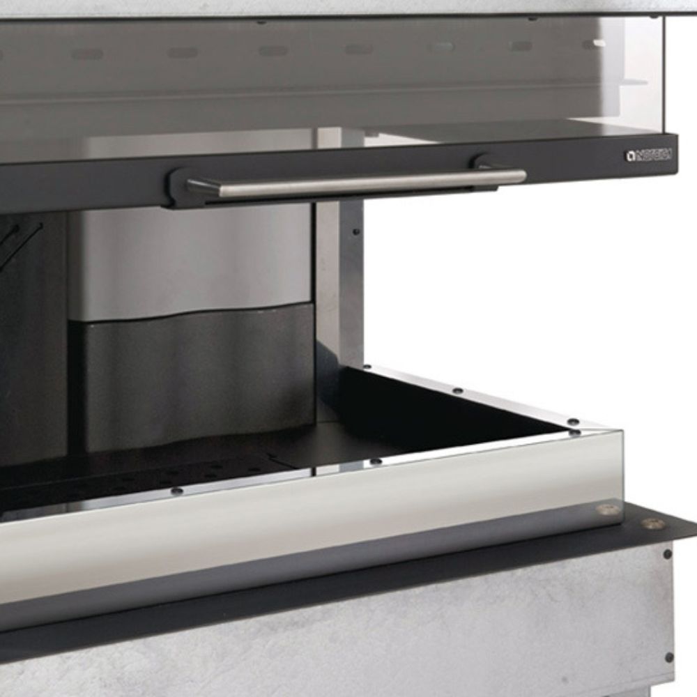 Italijanski litoželezan kaminski vložek / vgradni kamin La Nordica Monoblocco 800 Angolo desno, 10.0kW | Kaminski vložki / Vgradni kamini | Kamini |