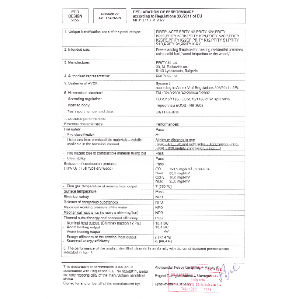Peč na drv Prity S1, 10kW | Toplozračne peči na drva | Peči na drva |