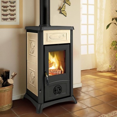 Italian peč na drva La Nordica Gemma, ekru, 6.5kW - La Nordica