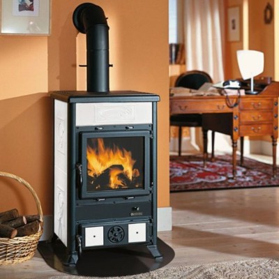 Italian peč na drva La Nordica Rossella R1, bela, 9kW - La Nordica