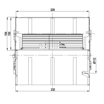 Centrifugalni ventilator EBM za peči na pelete Edilkamin, Karmek One, Drugi, pretok 590 m³/h - Rezervni deli za peči na pelete