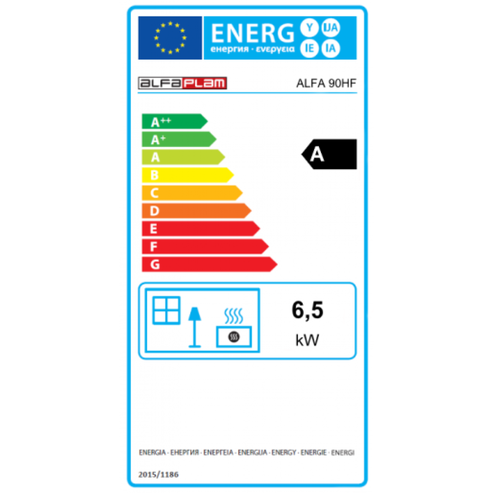 Štedilnik na drva Alfa Plam Alfa 90 H Favorit, Bela, Levo, 6.5 kW | Štedilniki na drva | Les |