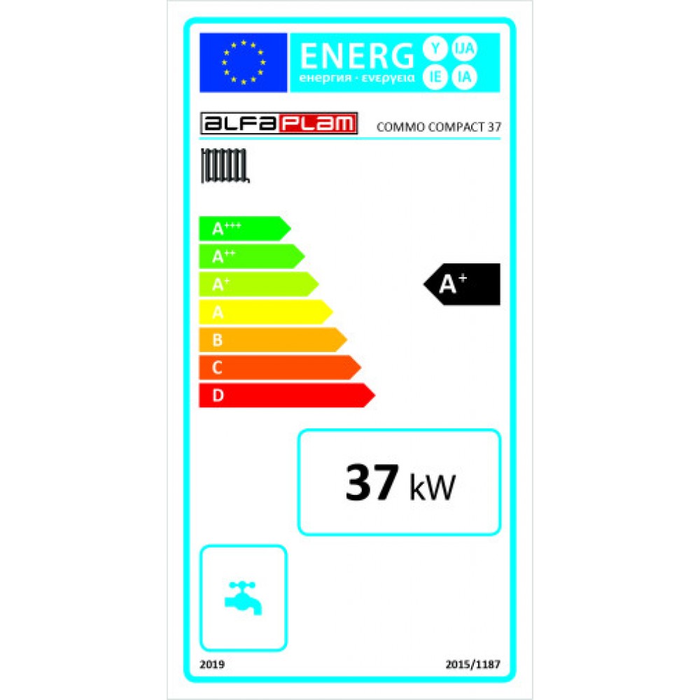 Kotel na pelete Alfa Plam Commo Compact 37, 37kW | Kotli na pelete | Peleti |