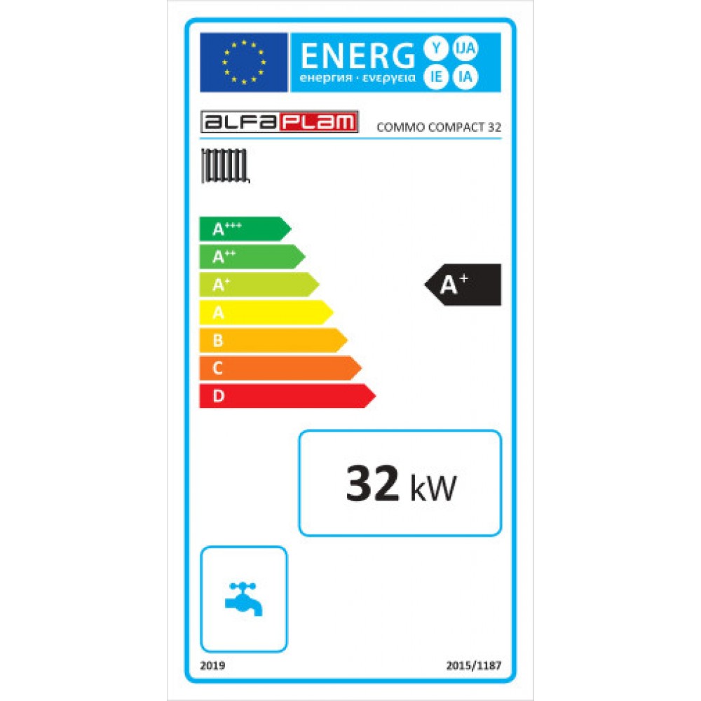 Kotel na pelete Alfa Plam Commo Compact 32, 32kW | Kotli na pelete | Peleti |