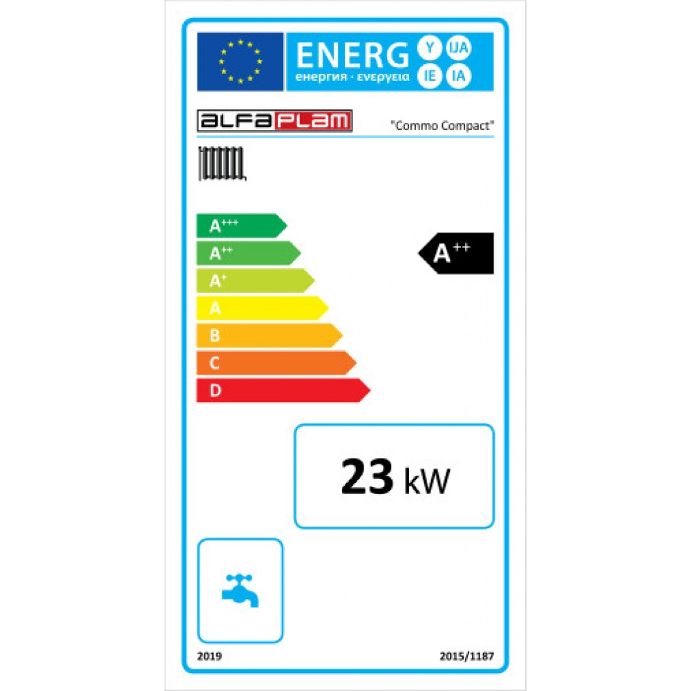 Kotel na pelete Alfa Plam Commo Compact, 23kW | Kotli na pelete | Peleti |