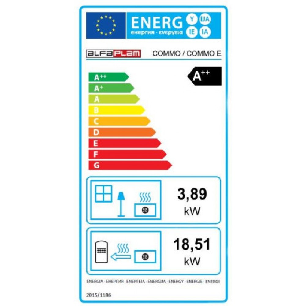 Peč na pelete za centralno Alfa Plam Commo Slonokoščena, 22.5kW | Peči na pelete za centralno | Peči na pelete |